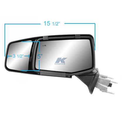 Towing Mirrors Snap & Zap – Chevrolet Silverado 1500 (2019–Present) - Aftermarket Accessory