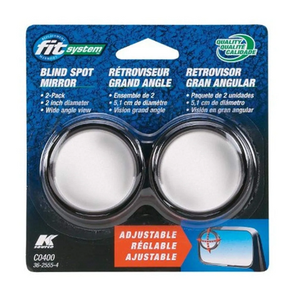 C0550 Fit System Rectangle Frameless Blind Spot Mirror 43mm x 60mm